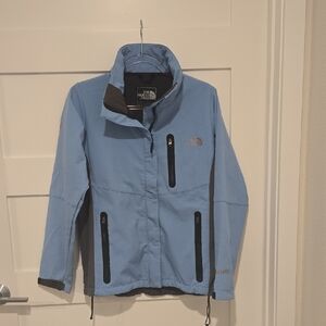The North Face Light Blue Summit Series Zip Up Outdoor Jacket Hiking
